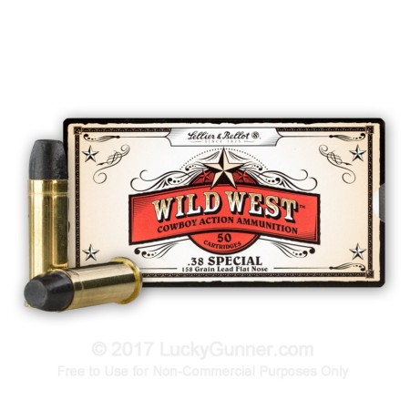 Wild West .38 Special 158gr Lead Flat Nose